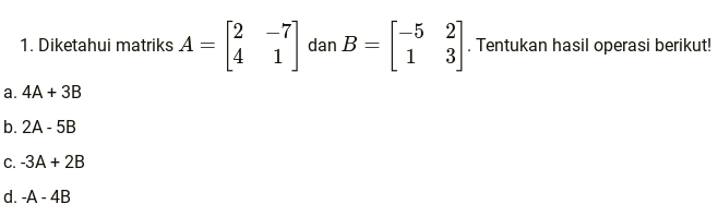 Soal dan jawaban Matematika Wajib kelas 11 tentang perkalian matriks /matriks4/preview.png